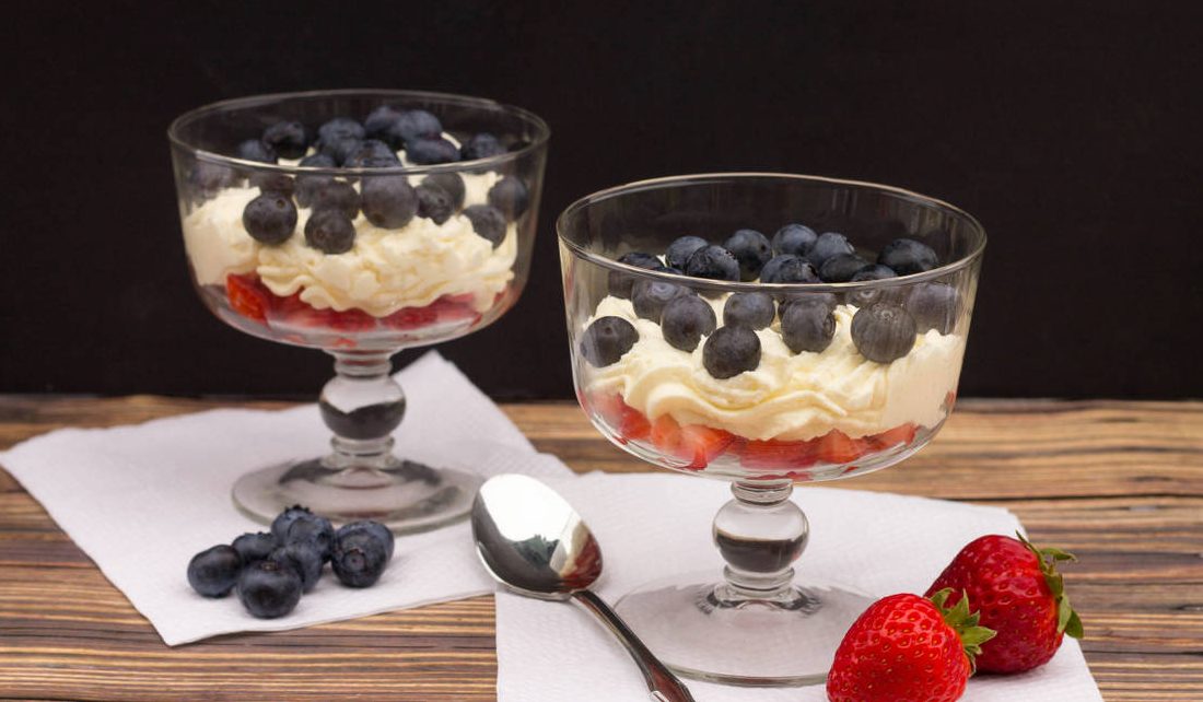 Ëmbëlsira me luleshtrydhe dhe maskarpone