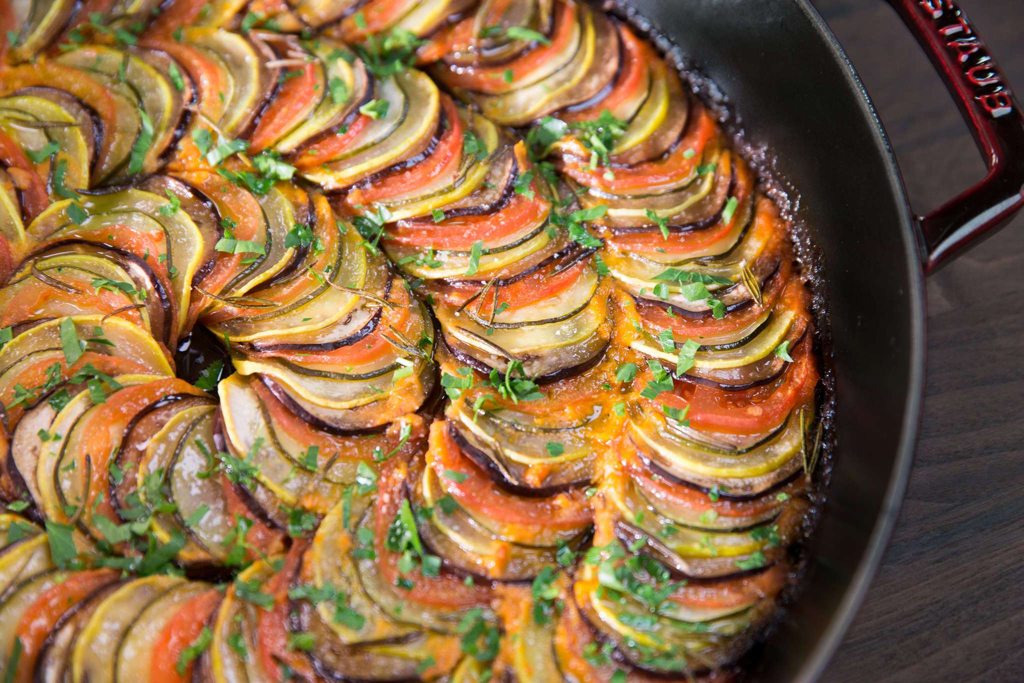Turli franceze Ratatouille (stili "Confit byaldi")
