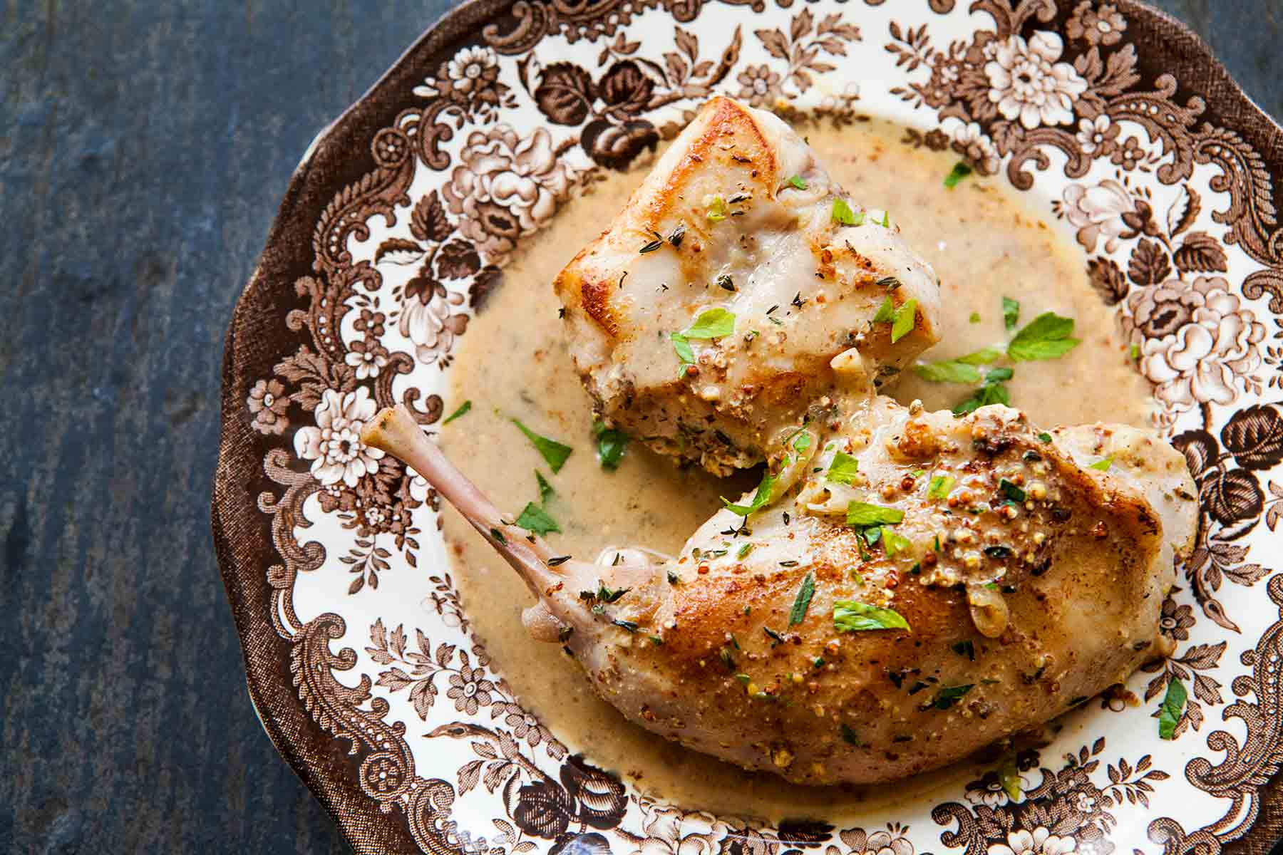 Lepur me mustardë dhe trumzë